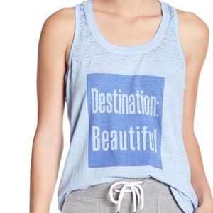 Nanette Lepore Inverted Pleat Racerback Tank Tee